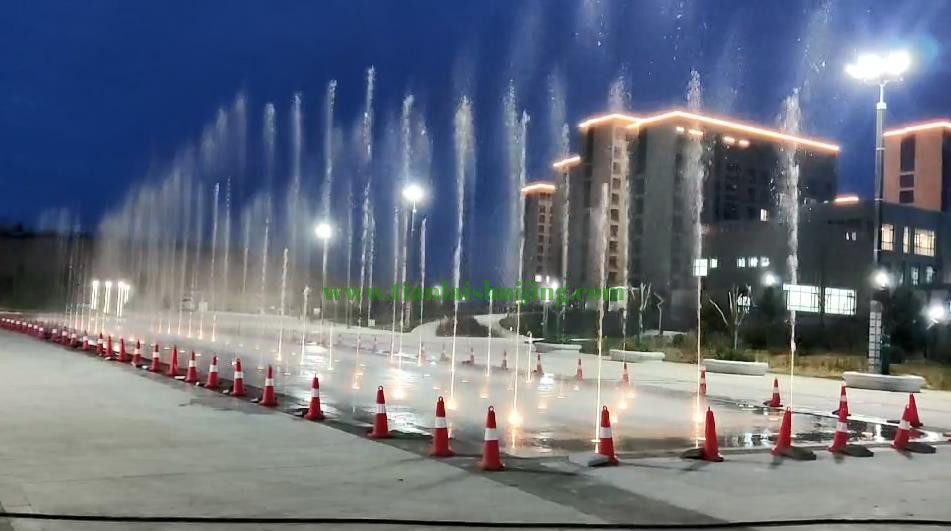 ‌广场矩阵旱喷音乐喷泉：科技与艺术的盛宴