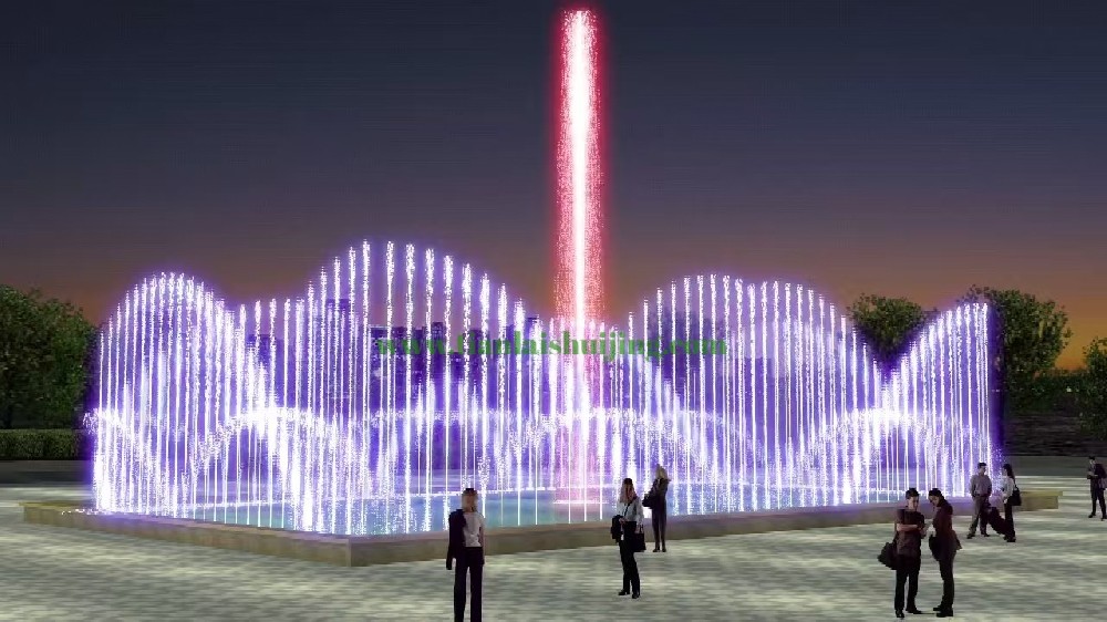 商业广场音乐喷泉设计人流安全要点_专业喷泉公司安全方案